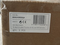Ca. 15x tv wandbeugel 42-65" flexibel 43-520 mm sam creative, braea000004 - afbeelding 4 van  4
