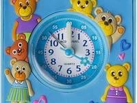 Ca. 15x wekker voor kinderen op batterijen, jacques farel, licht blauw - afbeelding 2 van  2