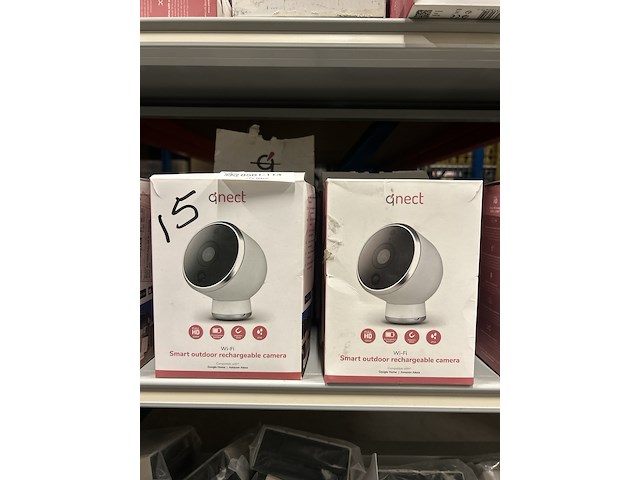 Ca. 15x wi-fi smart outdoor camera oplaadbaar qnect - afbeelding 2 van  3