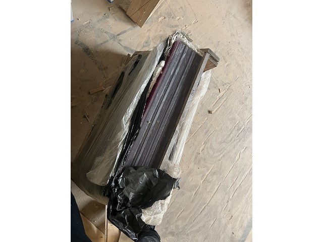 Ca. 16 vuren deurkozijn 90 x 200 cm met plexiglas - afbeelding 5 van  5