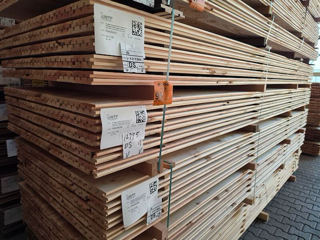 Ca. 160x douglas design- triple- deens profiel, 22x142mm, lengte 400cm - afbeelding 4 van  4