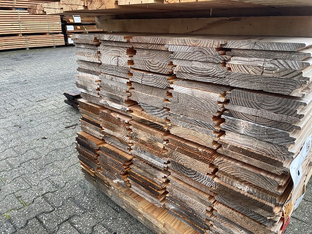 Ca. 160x douglas wisselsponning, 18x190mm, lengte 400cm - afbeelding 3 van  3