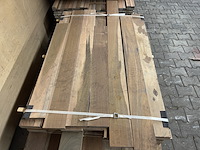 Ca. 160x ipé country grade planken geschaafd , 21x120mm, lengte 6/95cm, 56/125cm, 98/155cm - afbeelding 1 van  3