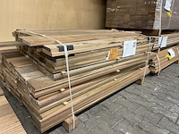 Ca. 160x ipé country grade planken geschaafd , 21x120mm, lengte 6/95cm, 56/125cm, 98/155cm - afbeelding 2 van  3