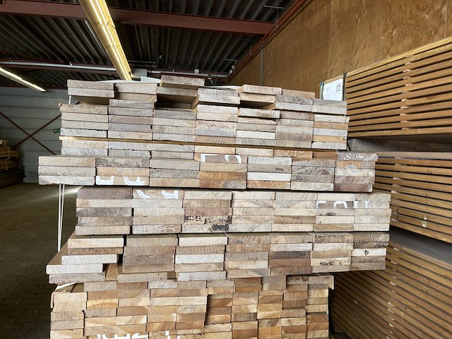 Ca. 160x ipé planken geschaafd country grade, 21x120mm, lengte 6/95cm, 56/125cm, 98/155cm - afbeelding 3 van  3