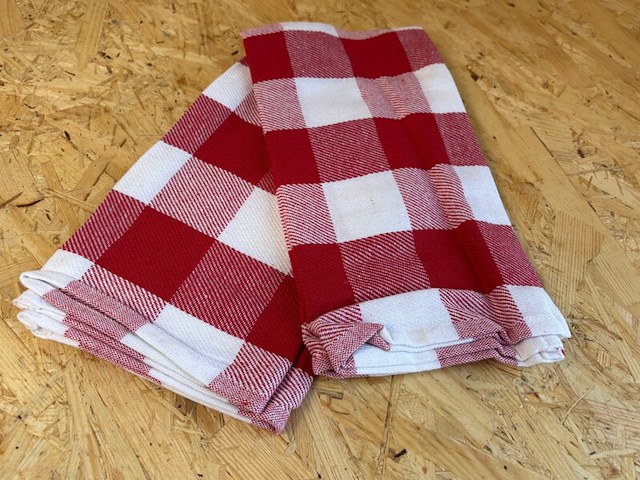 Ca. 160x professionele horeca theedoek acr triple star, rood - afbeelding 3 van  4