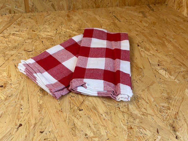 Ca. 160x professionele horeca theedoek acr triple star, rood - afbeelding 1 van  4