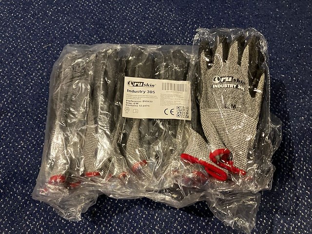 Ca. 160x werkhandschoenen, ruskin, grijs - afbeelding 1 van  4