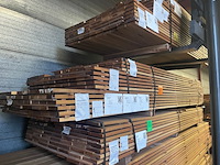 Ca. 163x guyana ipé planken geschaafd country grade, 21x90mm, lengte 44/275cm, 54/305cm, 65/335cm - afbeelding 2 van  3