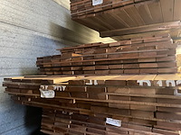 Ca. 163x guyana ipé planken geschaafd country grade, 21x90mm, lengte 44/275cm, 54/305cm, 65/335cm - afbeelding 3 van  3