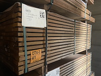 Ca. 165x guyana ipé planken geschaafd, 25x90mm, lengte 155cm - afbeelding 4 van  4