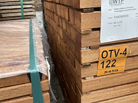 Ca. 168x angelim pedra regels geschaafd, 45x65mm, lengte 300cm - afbeelding 3 van  3