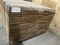 Ca. 168x guyana teak planken geschaafd, 25x145mm, lengte 125cm - afbeelding 3 van  3