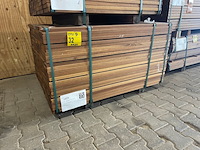 Ca. 168x guyana teak planken geschaafd, 25x145mm, lengte 125cm - afbeelding 4 van  4