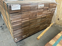 Ca. 168x guyana teak planken geschaafd, 25x145mm, lengte 125cm - afbeelding 3 van  3
