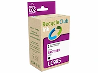 Ca. 16x cartridge brother lc-985, recycleclub, zwart