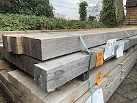 Ca. 16x douglas balken fijnbezaagd, 100x100mm, lengte 500cm - afbeelding 4 van  4