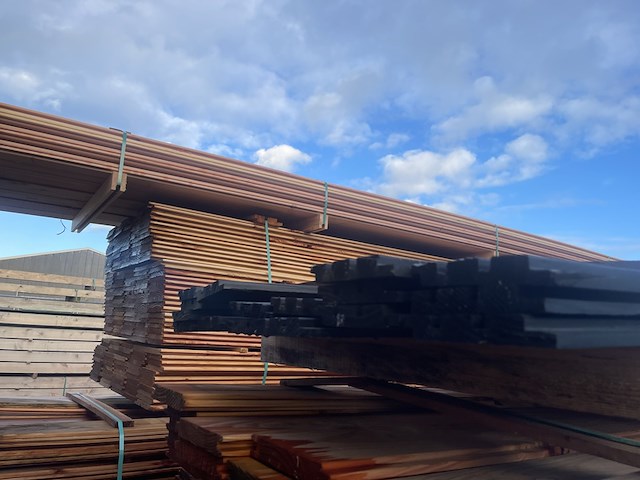 Ca. 16x douglas design- triple- deens profiel zwart, 22x142mm, lengte 500cm - afbeelding 3 van  3