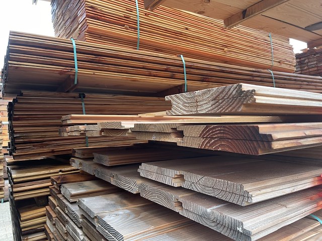 Ca. 16x douglas wisselsponning, 18x190mm, lengte 500cm - afbeelding 3 van  3