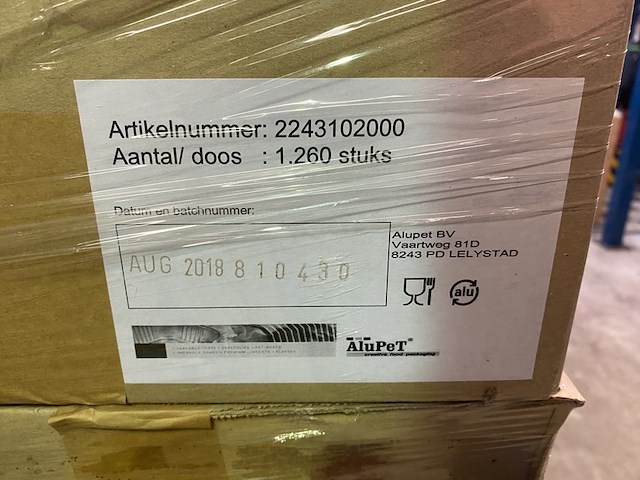 Ca. 16x dozen a 1260 stuks aluminium grillschalen, zilver - afbeelding 4 van  4