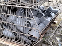 Ca. 16x draadmand met divers pvc materiaal - afbeelding 10 van  22