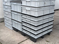 Ca. 16x grote bakken met deksel in 3 maten, engels, grijs / chroom - afbeelding 2 van  4