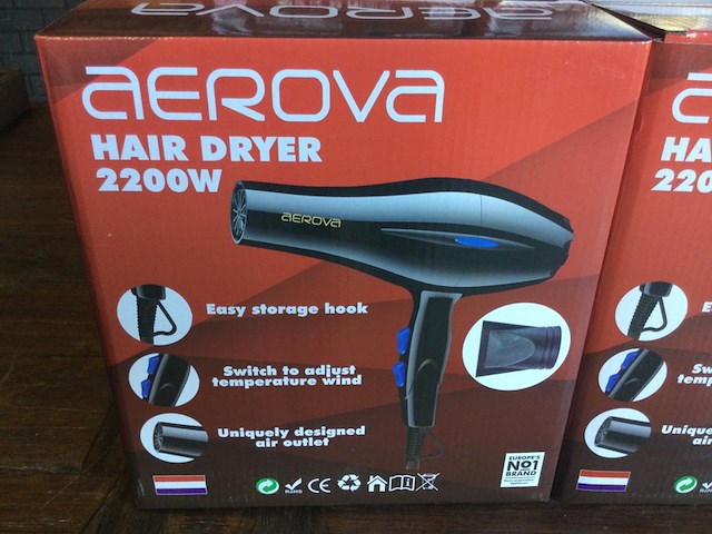 Ca. 16x hairdryer aerova, haardroger, zwart/blauw - afbeelding 2 van  3