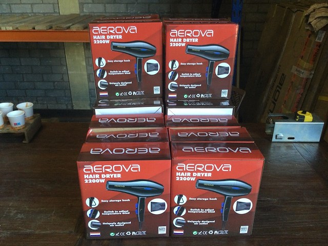 Ca. 16x hairdryer aerova, haardroger, zwart/blauw - afbeelding 3 van  3
