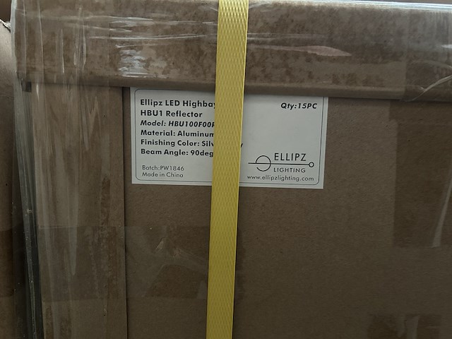 Ca. 16x high bay light hbu 150w 5700k ip66 met industriële kap ellipz lighting - afbeelding 6 van  7
