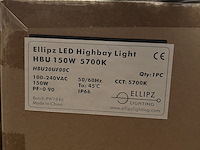 Ca. 16x high bay light hbu 150w 5700k ip66 met industriële kap ellipz lighting - afbeelding 7 van  7