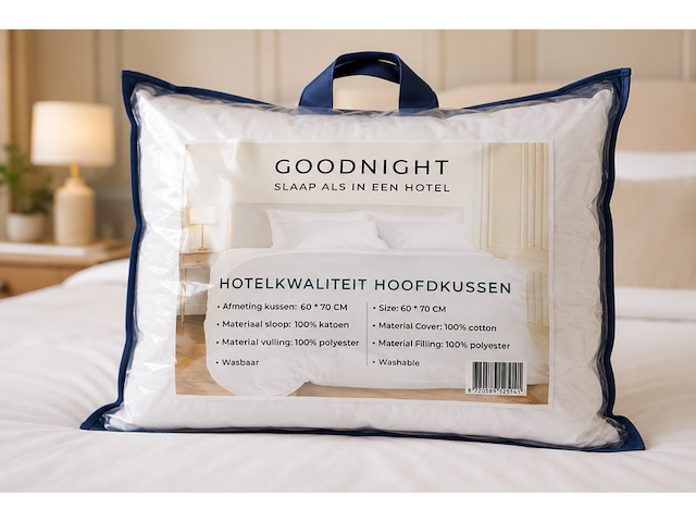 Ca. 16x hotel hoofdkussen, goodnight, 60x70cm - afbeelding 1 van  2