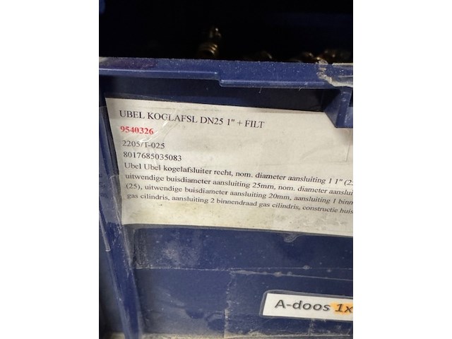 Ca. 16x kogelafsluiter, ubel, 9540326, met filter - afbeelding 3 van  3