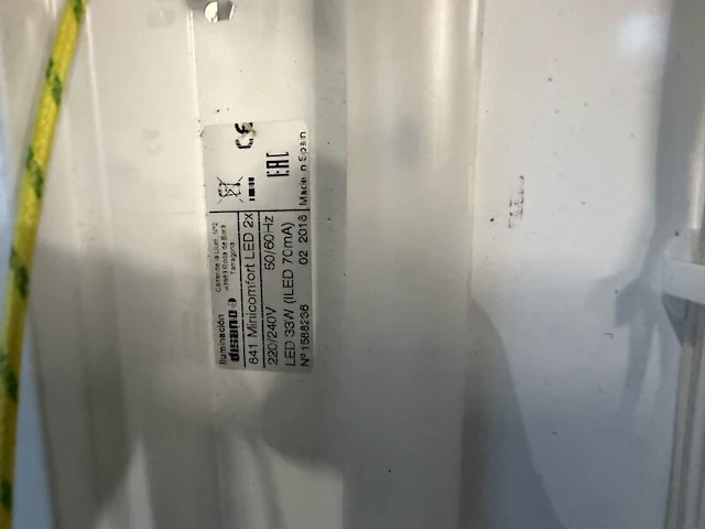 Ca. 16x langwerpig led-plafondarmatuur, luminación general, 841 minicomfort led 2x, wit, 2018 - afbeelding 6 van  6
