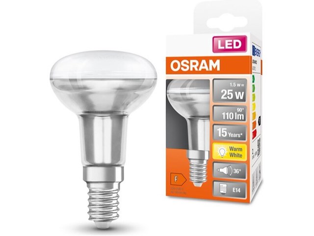 Ca. 16x led reflektorlamp osram, e14 r50 shape, 25 watt 2700 kelvin - afbeelding 1 van  3