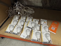 Ca. 16x lichtbron en 5 fitting met lamp ikea, ledare - afbeelding 1 van  3