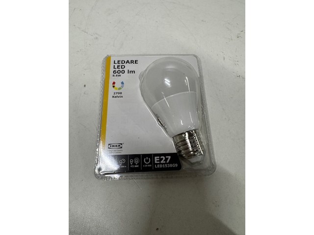 Ca. 16x lichtbron en 5 fitting met lamp ikea, ledare - afbeelding 2 van  3