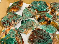 Ca. 16x malachiet brokken - afbeelding 6 van  7