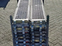 Ca. 16x o-roostervloer, layher, allround |140x32 cm, in transportbok - afbeelding 6 van  8