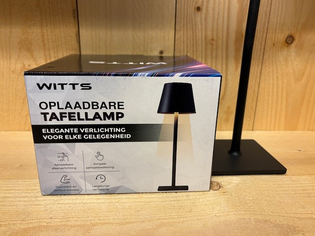 Ca. 16x oplaadbare tafellamp witts - afbeelding 2 van  4