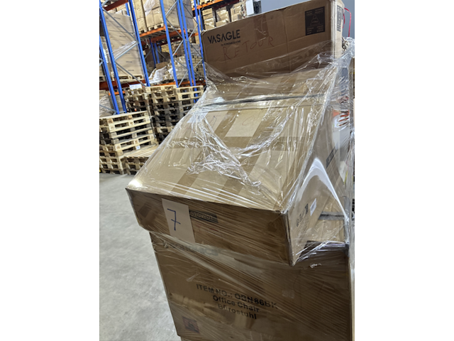 Ca. 16x pallet met ca. 16x bureaus & ladeblokken – moderne kantoor- en woonmeubelen - afbeelding 6 van  6