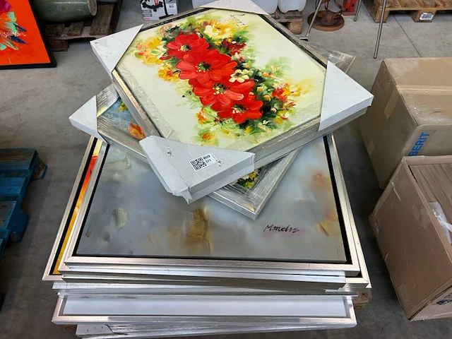 Ca. 16x schilderij in lijst - afbeelding 1 van  6