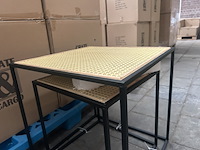 Ca. 16x set van 2 rotan bijzettafels, crate & cargo - afbeelding 3 van  5