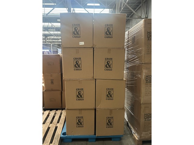 Ca. 16x set van 2 rotan bijzettafels, crate & cargo - afbeelding 4 van  5