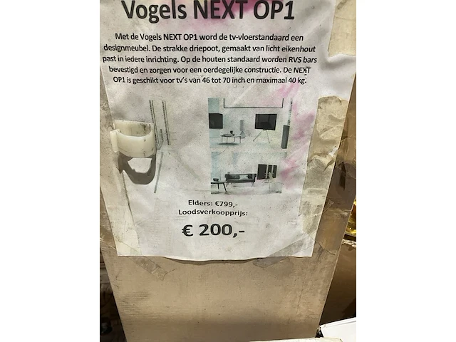 Ca. 16x tv ophangbeugels en staanders - afbeelding 2 van  10