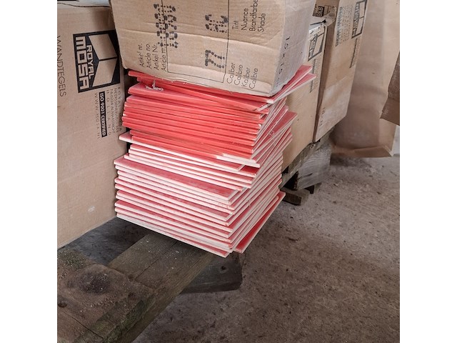 Ca. 17 pak a 1m2 diverse wandtegels, mosa, diverse kleuren - afbeelding 3 van  15