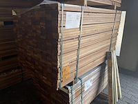Ca. 170x guyana teak planken geschaafd, 25x90mm, lengte 155cm - afbeelding 4 van  4