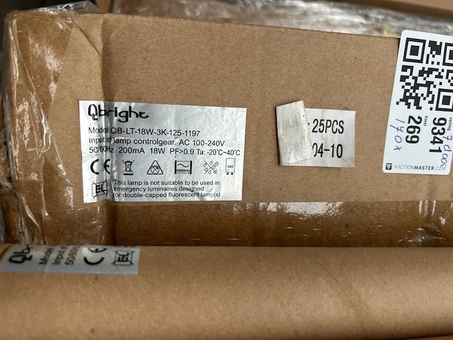 Ca. 170x led tube 18w 3000k 1197 mm, qbright, qb-lt-18w-3k-125-1197 - afbeelding 4 van  8