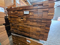Ca. 174x guyana teak planken geschaafd, 27x70mm, 105/400cm, 69/430cm - afbeelding 3 van  3