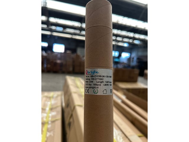 Ca. 175x led tube 23w 3000k 1497 mm, qbright, qb-lt-23w-3k-120-1497 - afbeelding 3 van  3