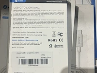 Ca. 175x usb-c to lightning oplaadkabels, andobil, wit - afbeelding 4 van  4